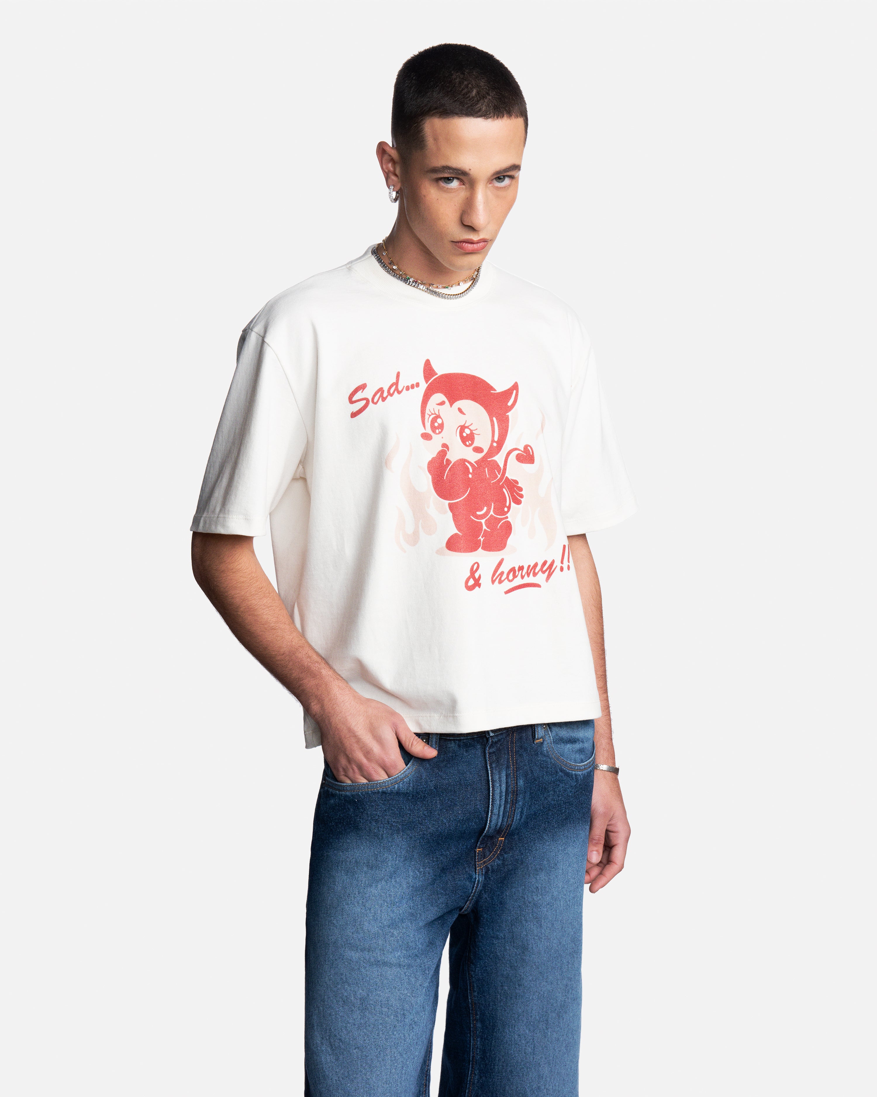 [Pré-Venda] T-shirt Cropped Sad & Horny