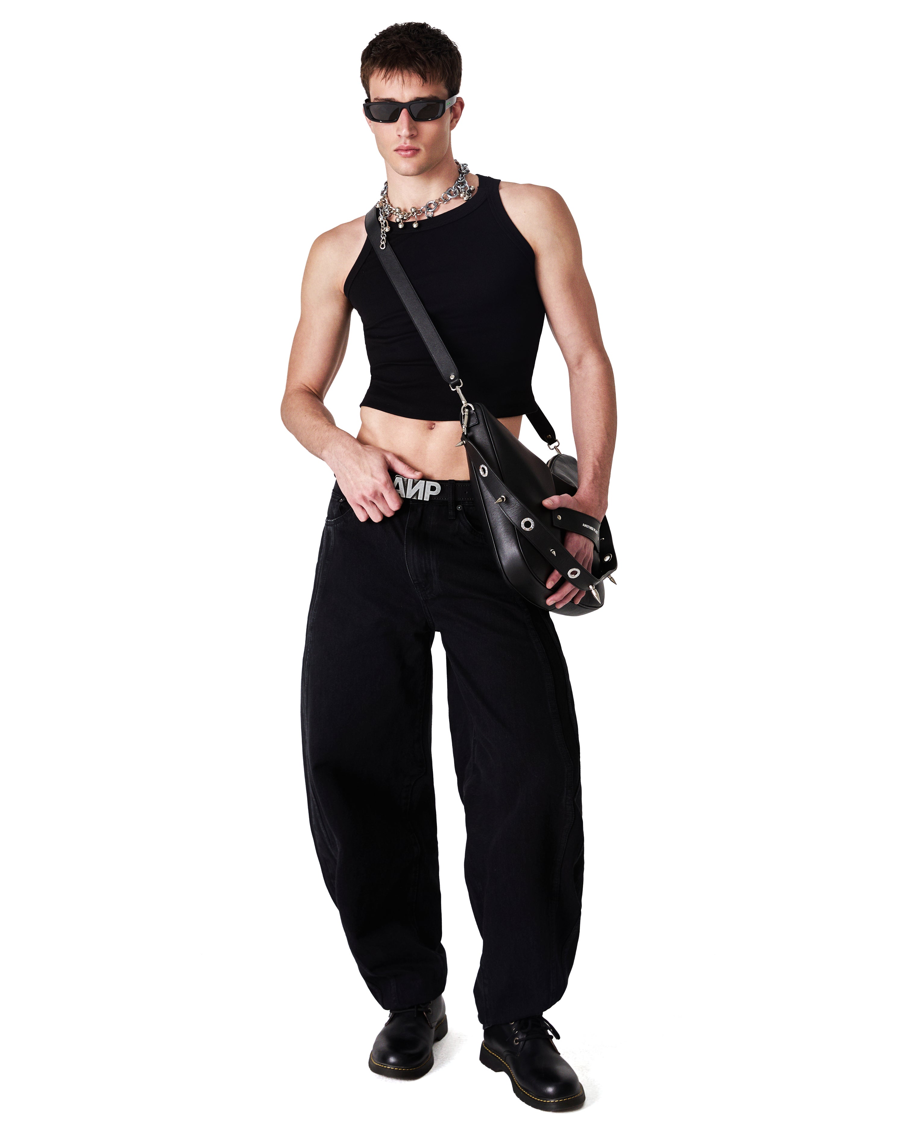 Regata Rib Cropped Black